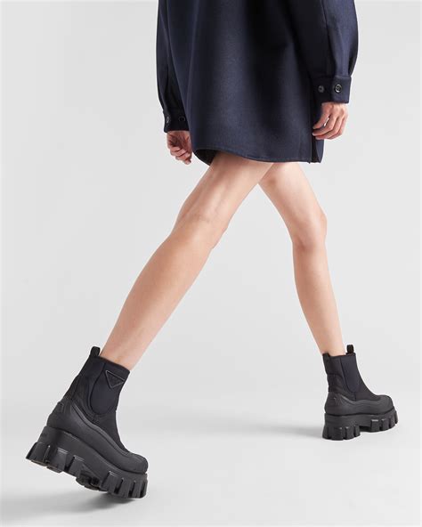 prada monolith boots sizing|prada monolith gabardine boots.